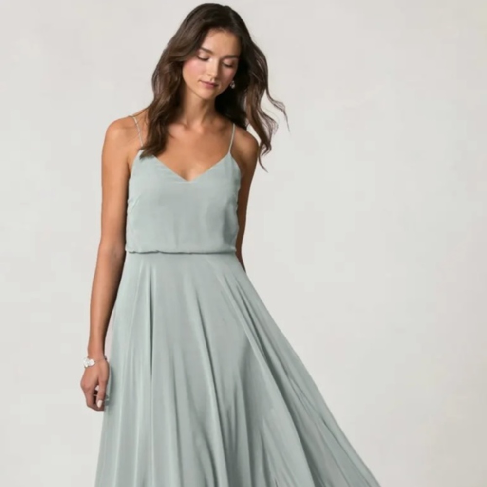 BHLDN | Jenny Yoo l Inesse Dress | Sea Glass | Size 0